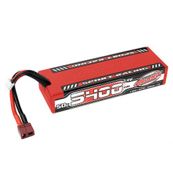 Corally Sport Racing 50C LiPo Battery 5400mAh 7.4V Stick 2S Hard Wire T-Plug C-49442