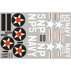FMS 800mm T28 Trojan V2 Decal Sheet FMSPA112RED