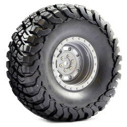 Fastrax 1:10 Crawler Granite 2.2 Scale Wheel &#248;140mm Tyre (Grey) FAST1267G