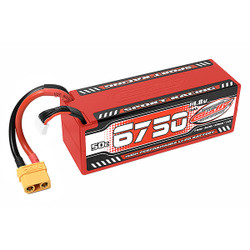 Corally Sport Racing 50C LiPo Battery 6750mAh 14.8V Stick 4S Hardwire XT90 C-49430