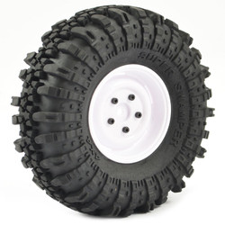 Fastrax 1:10 Crawler Swamper 1.9 Scale Wheel &#248;118mm Tyre (White) FAST1268W
