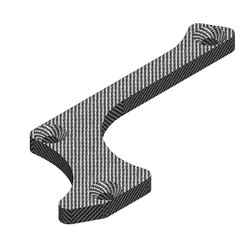 Corally Suspension Arm Stiffener A Lower Front Left Graphite 3mm 1Pc C-00180-232
