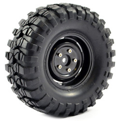 Fastrax 1:10 Crawler Sawblock 1.9 Scale Steel Wheel &#248;108mm (Black) FAST1266B