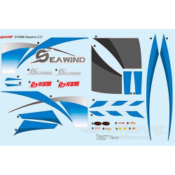 Dynam Seawind Blue Decal Sheet DYN-SWD-15B
