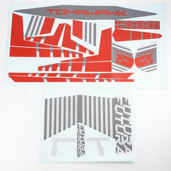 FMS 64mm Futura Sticker - Red FMSEN114RD