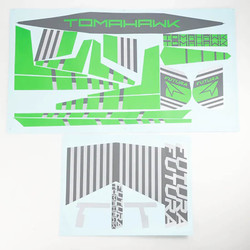FMS 64mm Futura Sticker - Green FMSEN114GN