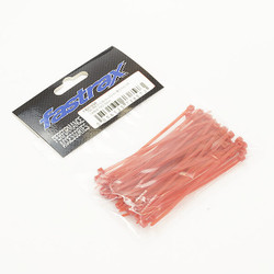 Fastrax 100mm X 2.5mm Red Nylon Cable Ties (50pcs) FAST105R