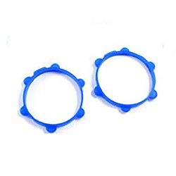 Fastrax 1:8 Rubber Tyre Bands Blue (2 Per Pack) FAST0175