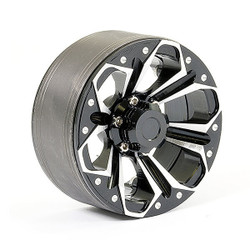 Fastrax Aluminum Beadlock Kylo 1.9" Wheels - Black (2Pc) FAST0137BK