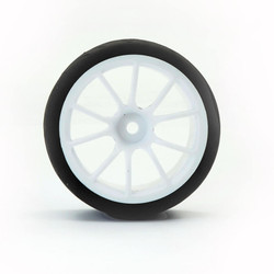 Fastrax 1:10 Street/Tread Tyre 10Sp White Wheel FAST0072W