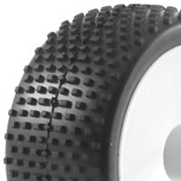 Fastrax 1:10 Mounted Buggy Tyres Lp 'Block' Rear FAST0041