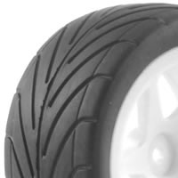 Fastrax 1:10 Mounted Buggy Tyres Lp 'Arrow' Rear FAST0049