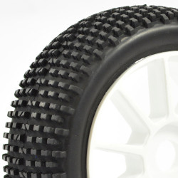 Fastrax 1:8 Premounted Buggy Tyres 'H Tread/10 Spoke" FAST0004