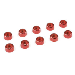 Corally Aluminium Washer for M3 Socket Head Screws Od=8mm Red 10Pcs C-31275