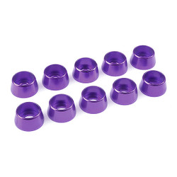 Corally Aluminium Washer for M5 Socket Head Screws Od=12mm Purple 10Pcs C-31292