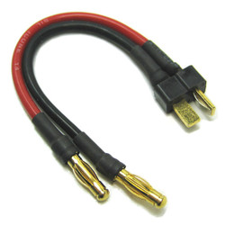 Etronix Male Deans to Two 4.0mm Male Connector Adapter ET0836