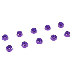 Corally Aluminium Washer for M2 Socket Head Screws Od=6mm Purple 10Pcs C-31252