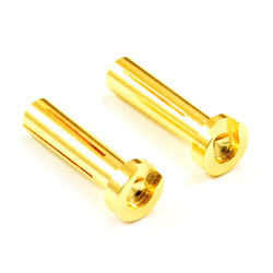 Etronix Low Profile 4.0mm Male Gold Connector (2) for Right Angle ET0605LP