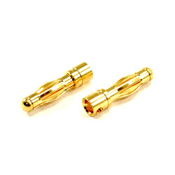 Etronix 4.0mm Male Gold Connector (2) ET0605