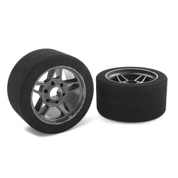 Corally Attack Foam Tyres 1:8 Circuit 32Shore FR Carbon 69mm C-14712-32