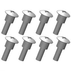 Corally Shoulder Screws Steel 8pcs C-00250-026