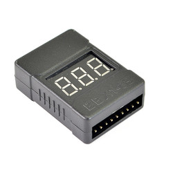 Etronix 1-8S LiPo Battery Cased Voltage Meter w/Alarm ET0239A