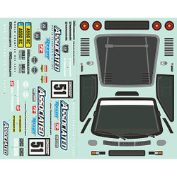 Team Associated Apex 2 Sport Rally A550 Decal Sheet AS31913