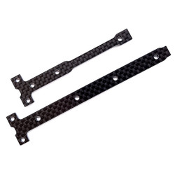Associated B74.1 Ft Chassis Brace Support Set 2.0mm Cf AS92284