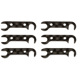 Team Associated B74 Graphite Rear Hub Link Shim Set AS92185