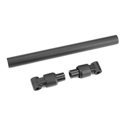 Corally Chassis Tube Front 135mm Aluminum Black 1 Set C-00180-732