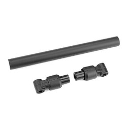 Corally Chassis Tube Front 110mm Aluminum Black 1 Set C-00180-665