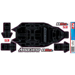 Team Associated RC10B6.4D Ft Chassis Protective Sheet, Printed AS91980