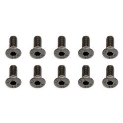 Team Associated M3 X 8 Flat Head Hex Screw (10) AS25201