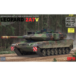 Ryefield Models 5109 Leopard 2A7V German MBT w/Workable Tracks 1:35 Model Kit