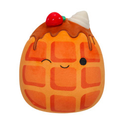 Squishmallows Weaver the Waffle w/Strawberry & Whipped Cream 7.5" Plush Soft Toy