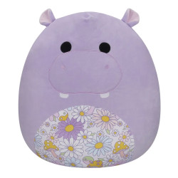 Squishmallows Hanna the Purple Hippo w/Floral Belly 20" Plush Soft Toy