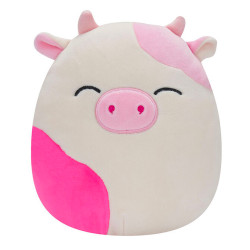 Squishmallows Caedyn the Pink Spotted Cow w/Closed Eyes 16" Plush Soft Toy