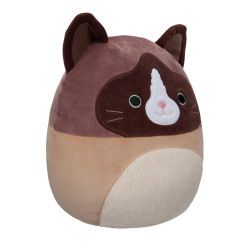 Squishmallows Woodward the Brown & Tan Snowshoe Cat 12" Plush Soft Toy