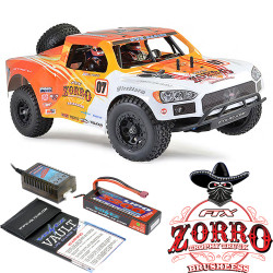 FTX Zorro Trophy Truck EP Brushless 4WD 1:10 Ready To Run Orange & White FTX5557WO