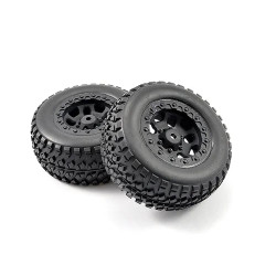 FTX 6952 Zorro Mounted Tyres on Black Wheels Pair