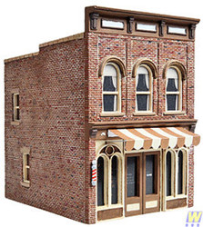 Walthers Cornerstone Vic's Barber Shop Plastic Building Kit HO Gauge WH933-3471
