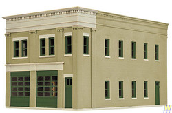 Walthers Cornerstone Fire Station Two Bay Building Kit HO Gauge WH933-4022