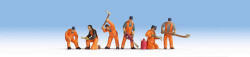 Noch Railway Track Workers (6) Figure Set N Gauge 36276