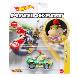 Hot Wheels Bowser Jr. Flame Flyer Mario Kart Diecast Model HDB27