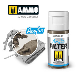 Ammo by MIG Acrylic Filter Dirt High quality Acrylic Filter 15ml A.MIG-800