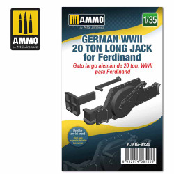 Ammo by MIG 1:35 German WWII 20 Ton Long Jack For Ferdinand Tank Destroyer A.MIG-8120