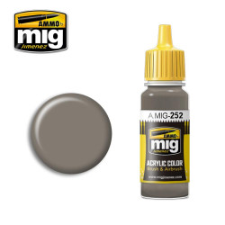 Ammo by MIG Grey Brown Amt-1 Acrylic waterbased colour 17ml A.MIG-252