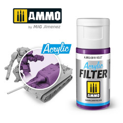 Ammo by MIG Acrylic Filter Violet High quality Acrylic Filter 15ml A.MIG-819