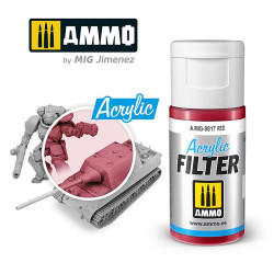 Ammo by MIG Acrylic Filter Red High quality Acrylic Filter 15ml A.MIG-817