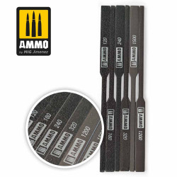 Ammo by MIG Tapered Sanding Stick Grits: 120/180/240/320/1200/1500 A.MIG-8567